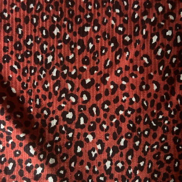 Red Ruffled High-Low Sweater Dress - Picture 2 of 2